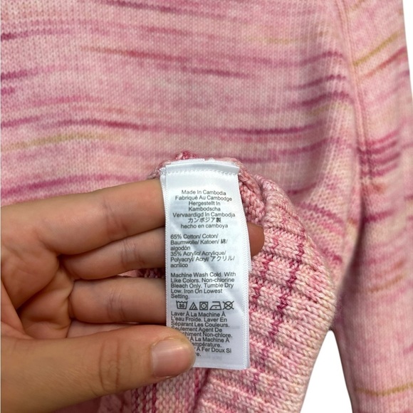 J. Crew | Women’s Pink Multi Colored Sweater | Long Sleeve | Size Large - Picture 3 of 6